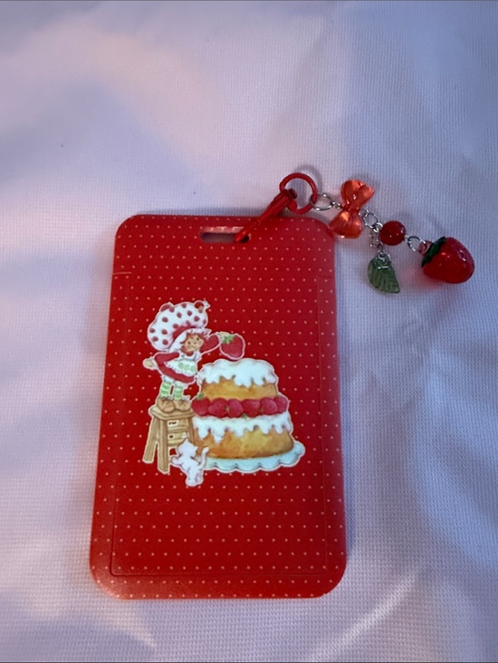 Strawberry Shortcake Accessories - Strawberry Shortcake Card Holder with Charm